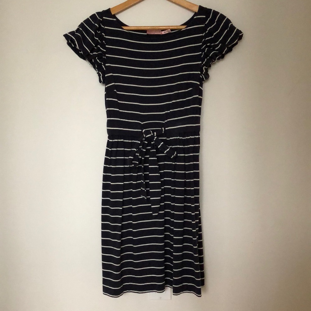 Navy striped Juicy Couture dress. Size P.